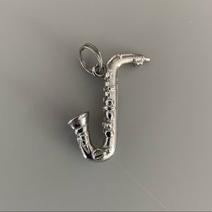 STERLING SILVER Vintage Saxophone Charm-MAKE OFFER👍🏻❣️